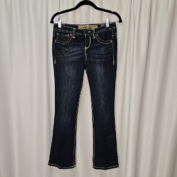 Nine West Denim - Nine West "Vintage America Jeans" Dark Indigo Women's Mid Rise Boot Cut Jeans